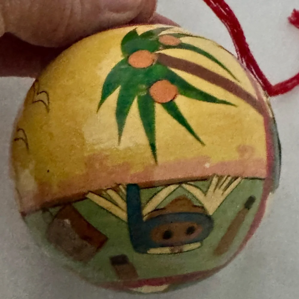 Bloomingdales‎ Paper Mache Christmas Ornaments Boston California